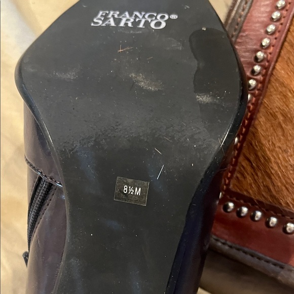 Franco Sarto black Leather Loafers - Picture 6 of 6